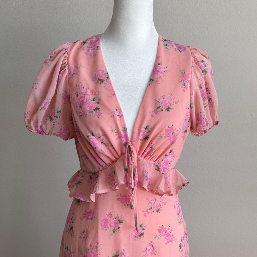 LoveShackFancy for Target Pink Floral Dress - Picture 2 of 9